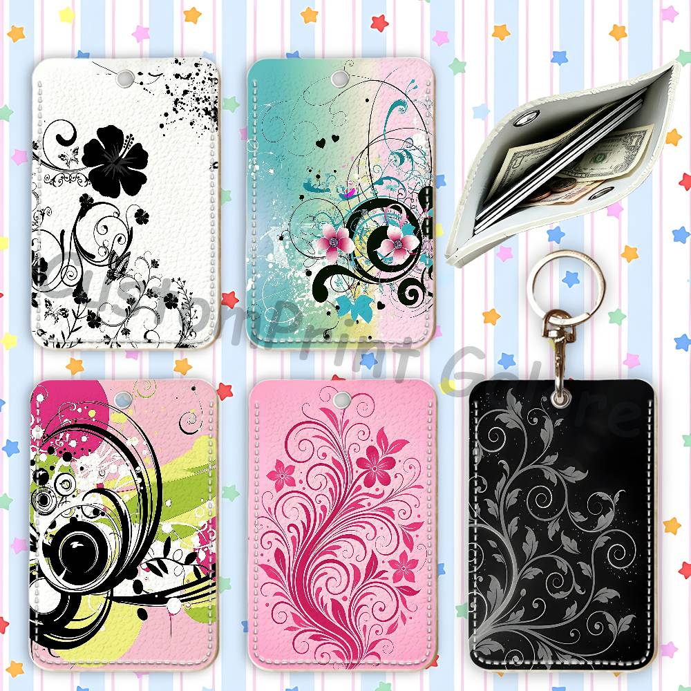 Leather Work Is - Vectorflourish Floral Metro Frutiger Floral, Porta