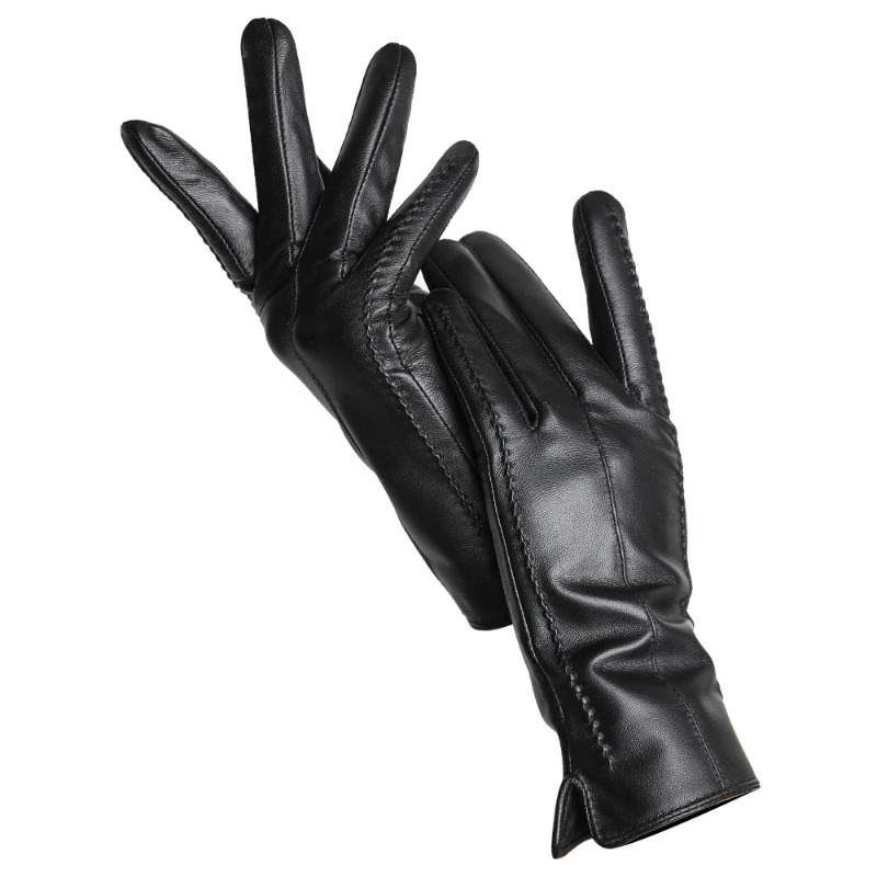 Leather Work Winter Gloves - Guantes de piel de oveja para