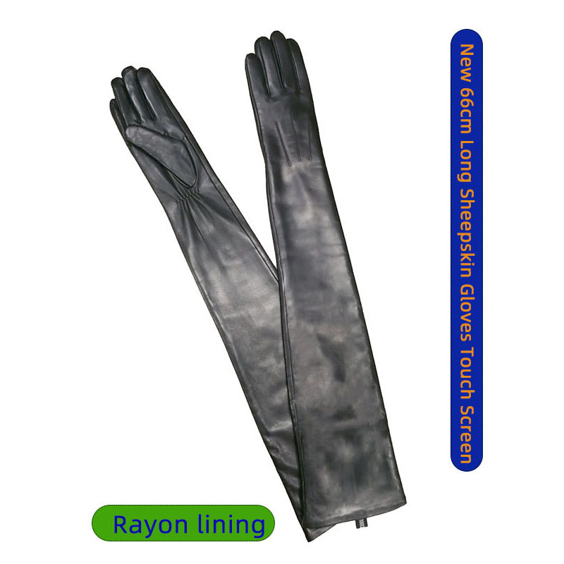 Leather Work Winter Gloves - Guantes Largos de Piel de Oveja