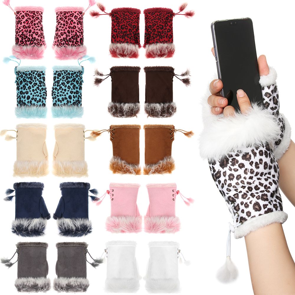 Guantes de pelo de conejo de i - Leather Work Winter Gloves reseña y precio