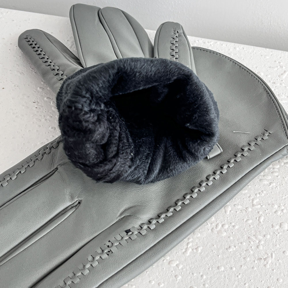 Guantes de cuero con forro pol - Leather Work Winter Gloves reseña y precio