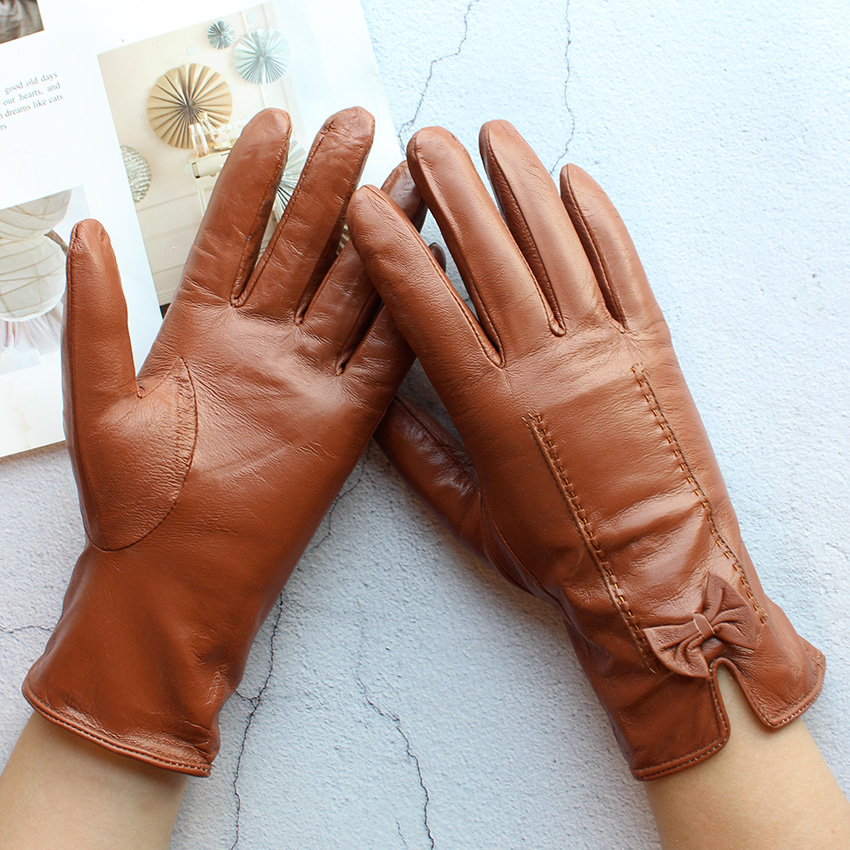 Guantes de cuero de colores cá - Leather Work Winter Gloves reseña y precio