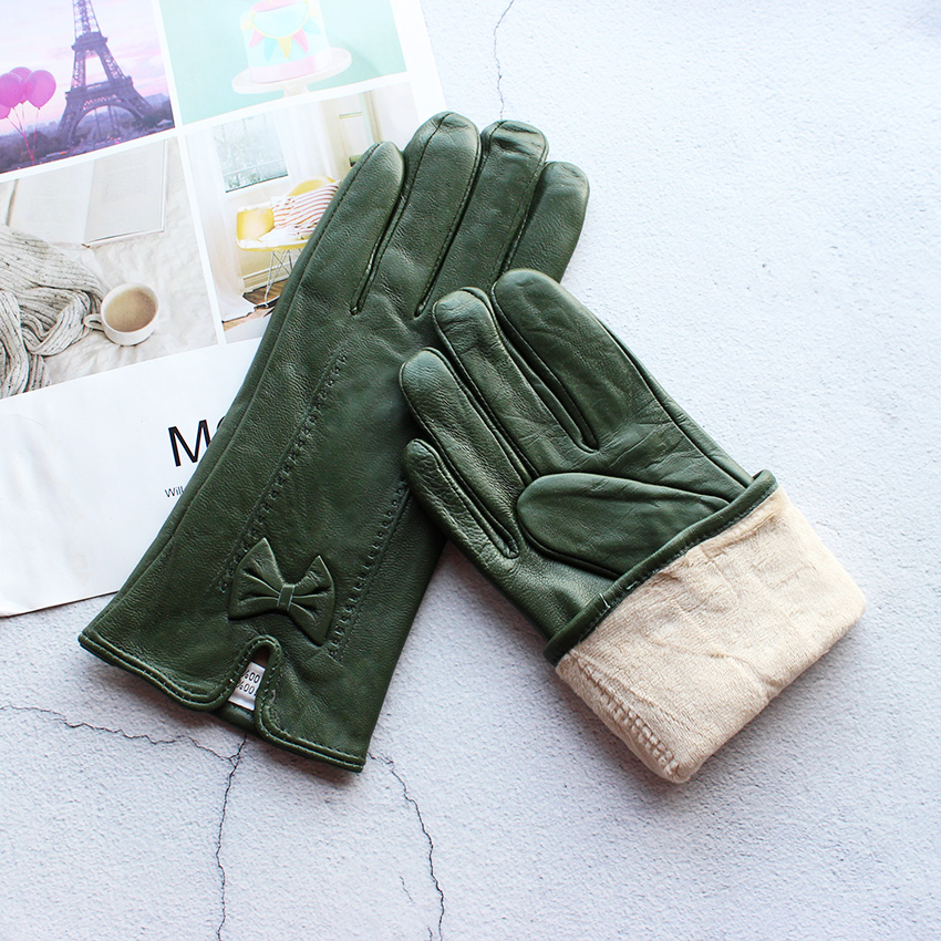 Guantes de cuero de colores cá - Leather Work Winter Gloves reseña y precio