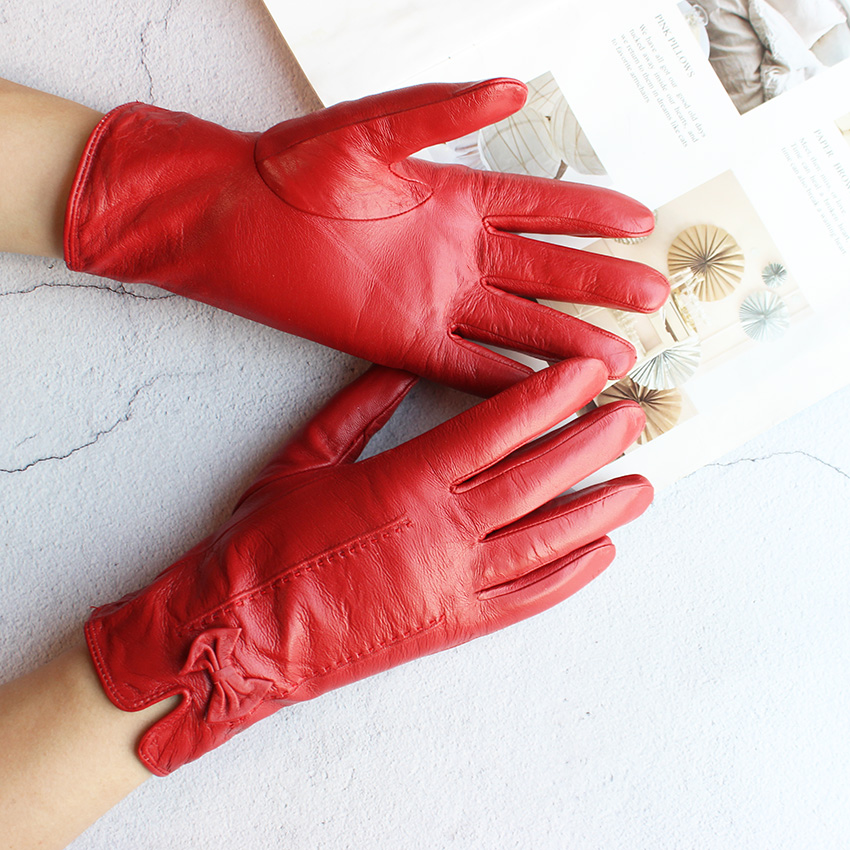 Guantes de cuero de colores cá - Leather Work Winter Gloves reseña y precio