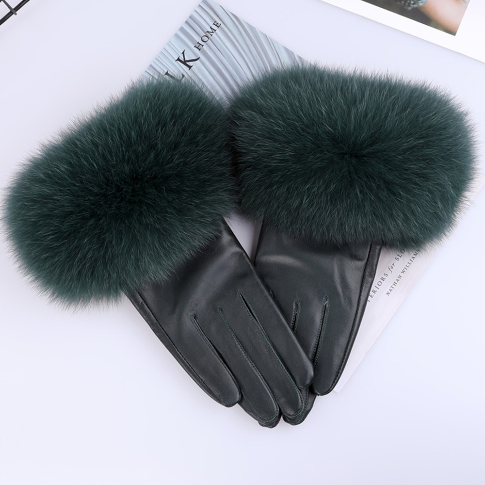 Guantes de piel de oveja con c - Leather Work Winter Gloves reseña y precio