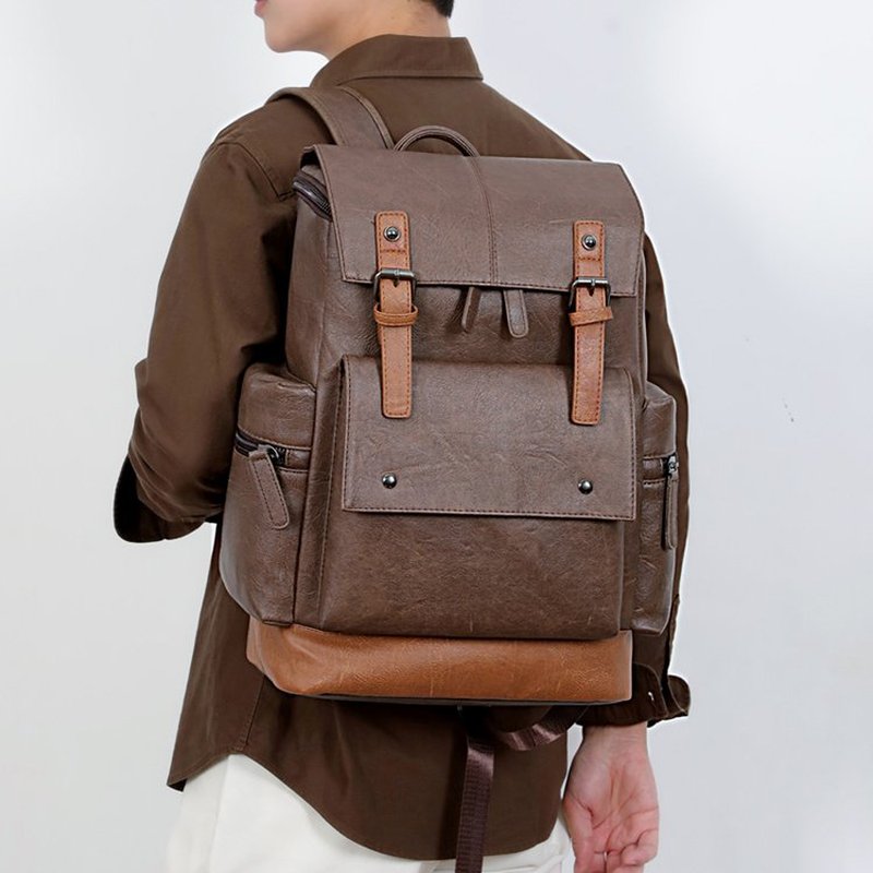 Nueva Mochila de Cuero Vintage - Leather Work Bag Men reseña y precio