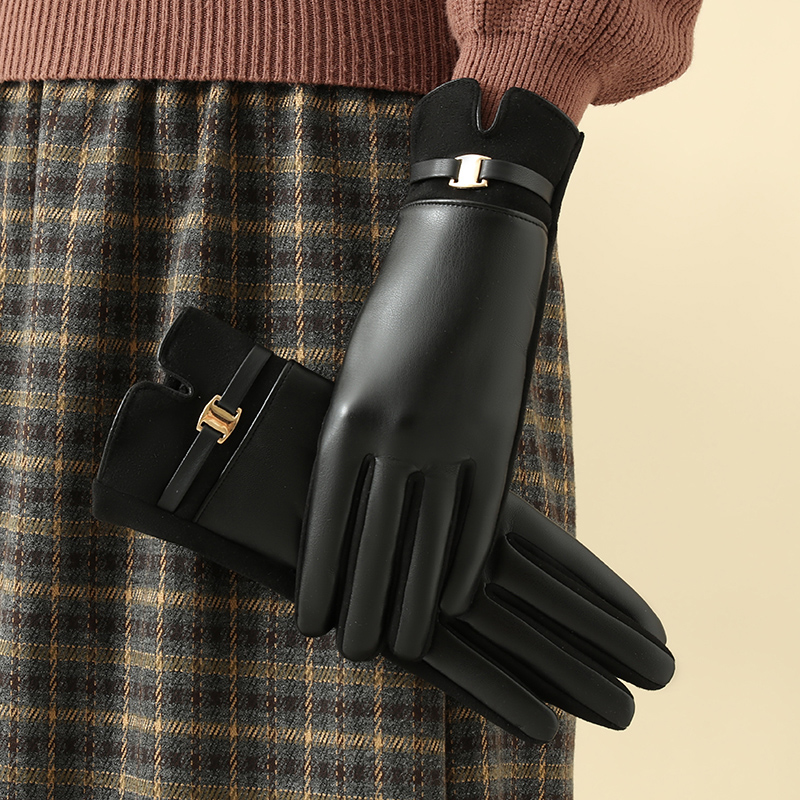 1 par de guantes para mujer en - Leather Work Winter Gloves reseña y precio