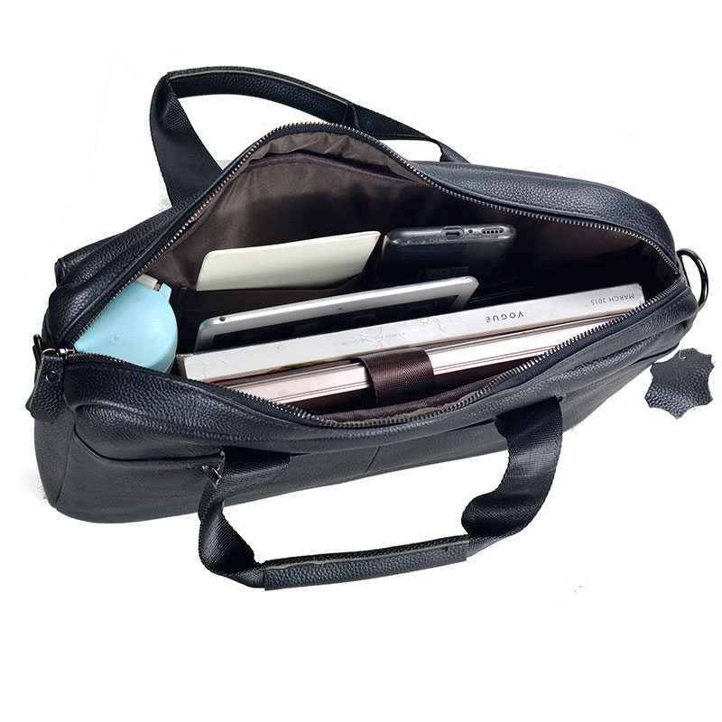Bolso grande de cuero genuino  - Leather Work Bag Men reseña y precio