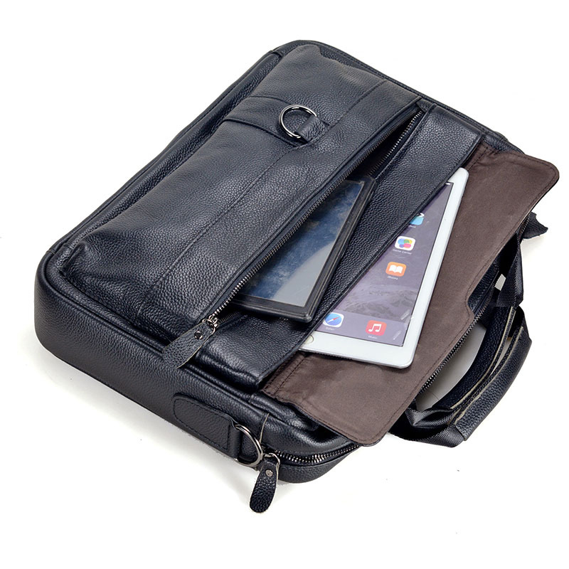 Bolso grande de cuero genuino  - Leather Work Bag Men reseña y precio