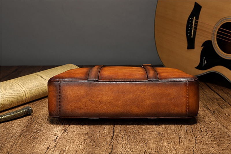 Maletín de Cuero de Primera Ca - Leather Work Bag Men reseña y precio