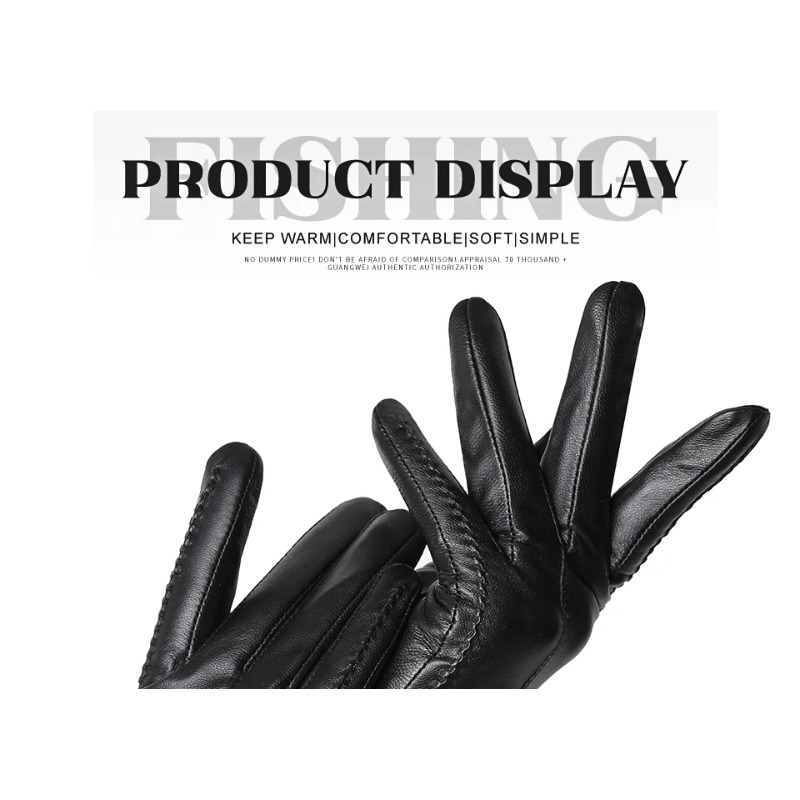 Guantes de piel de oveja para  - Leather Work Winter Gloves reseña y precio
