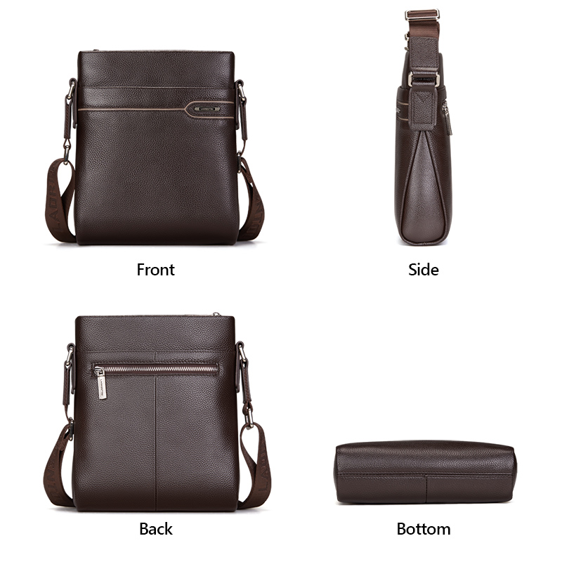 LAORENTOU, bolso cruzado de cu - Leather Work Bag Men reseña y precio