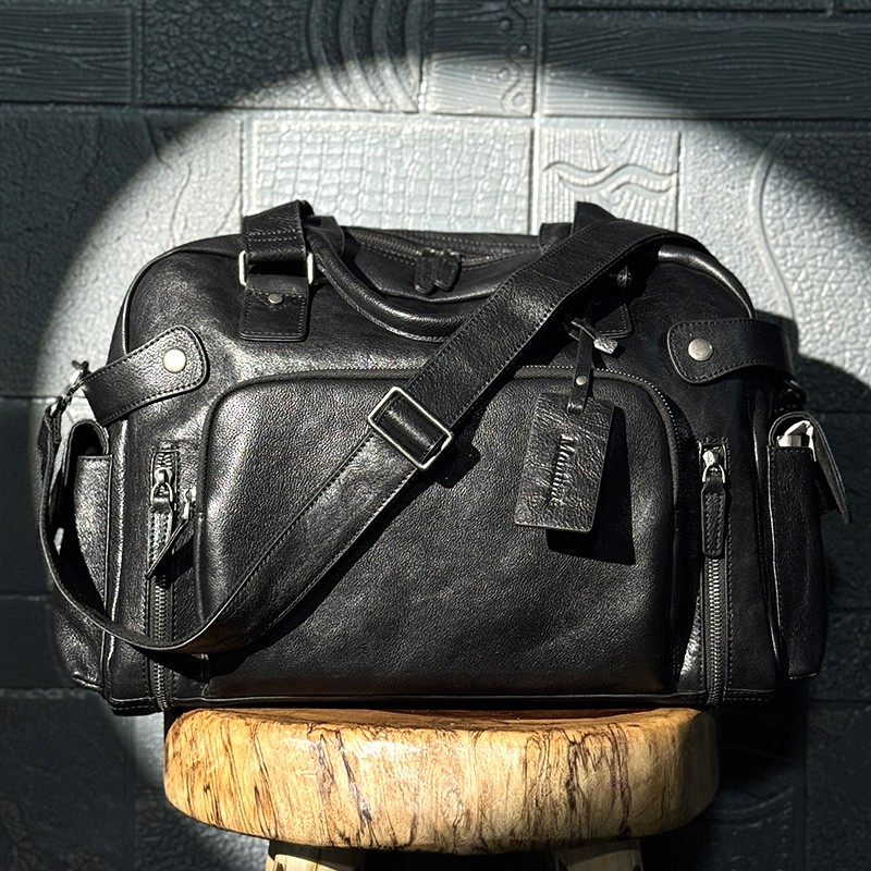 Bolso de hombre con borrador d - Leather Work Bag Men reseña y precio