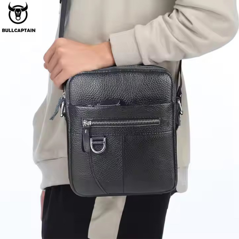 BULLCAPTAIN, bandolera de cuer - Leather Work Bag Men reseña y precio