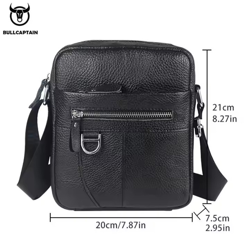 BULLCAPTAIN, bandolera de cuer - Leather Work Bag Men reseña y precio