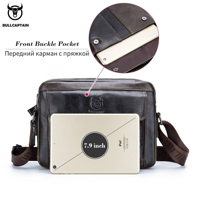 BULLCAPTAIN, bolso cruzado de  - Leather Work Bag Men reseña y precio