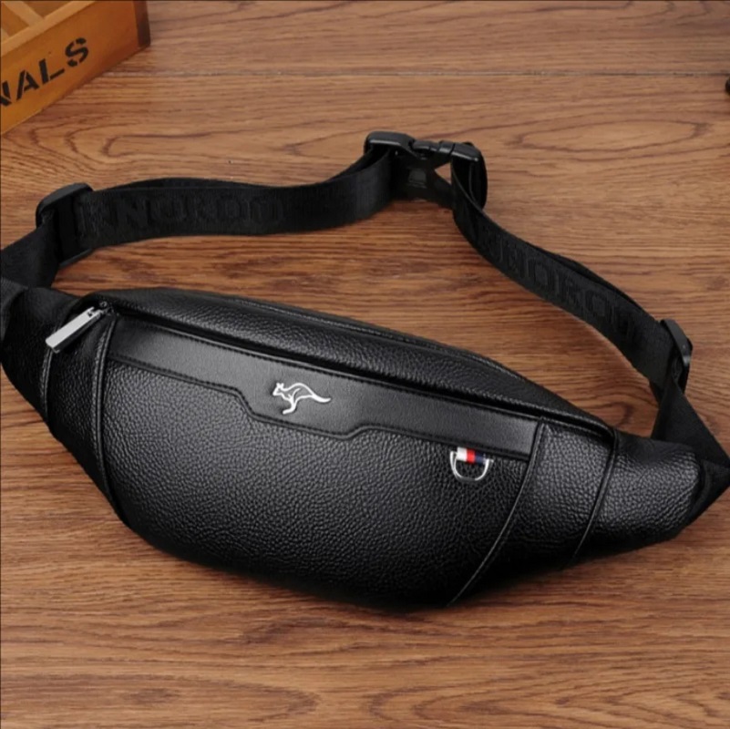 Riñonera de Cuero para Negocio - Leather Work Bag Men reseña y precio