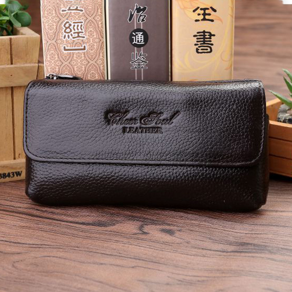 Riñonera de piel de vaca autén - Leather Work Bag Men reseña y precio
