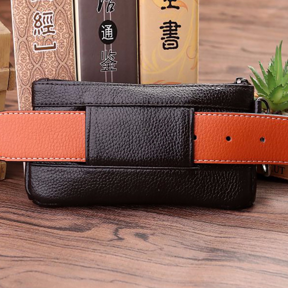Riñonera de piel de vaca autén - Leather Work Bag Men reseña y precio