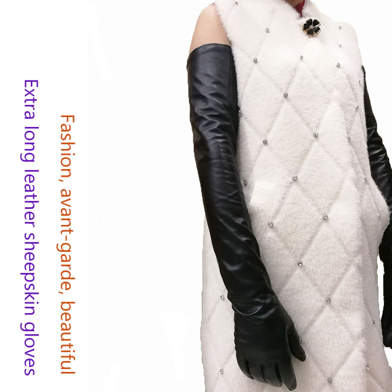 Guantes Largos de Piel de Ovej - Leather Work Winter Gloves reseña y precio