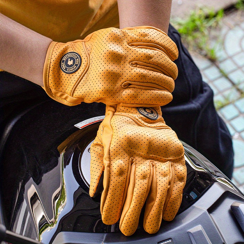 Guantes de Motocicleta a Prueb - Leather Work Winter Gloves reseña y precio