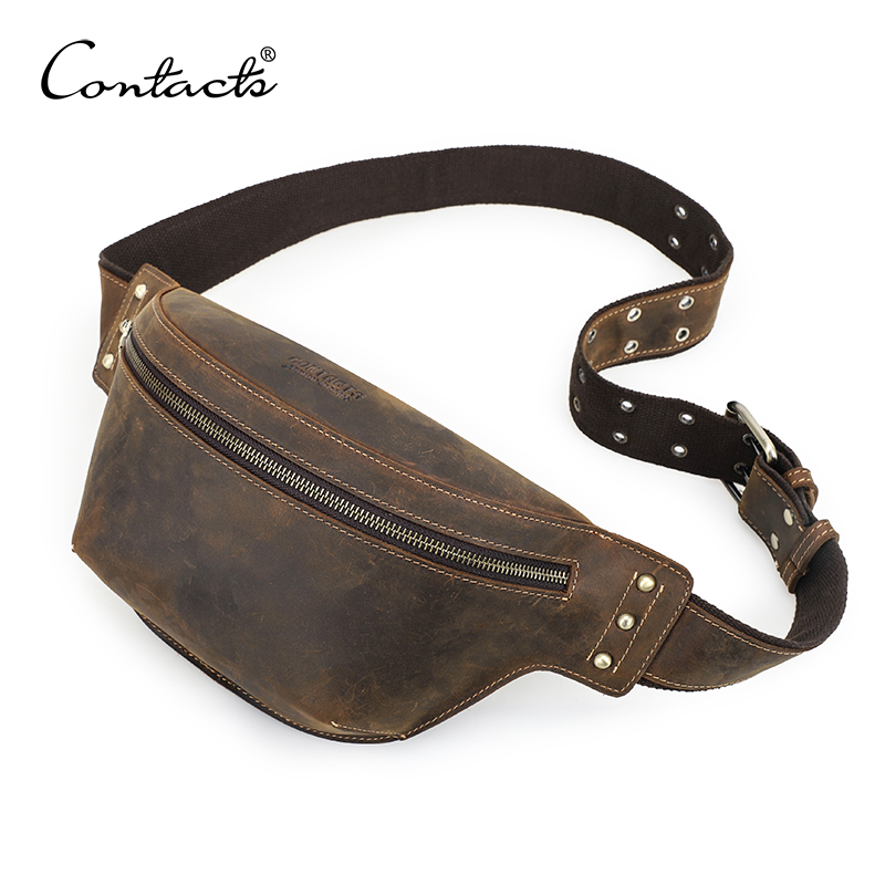 Riñoneras de cuero genuino de  - Leather Work Bag Men reseña y precio