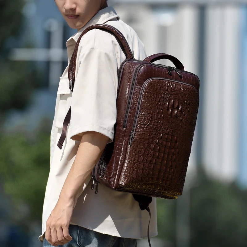 Nueva mochila para portátil de - Leather Work Bag Men reseña y precio