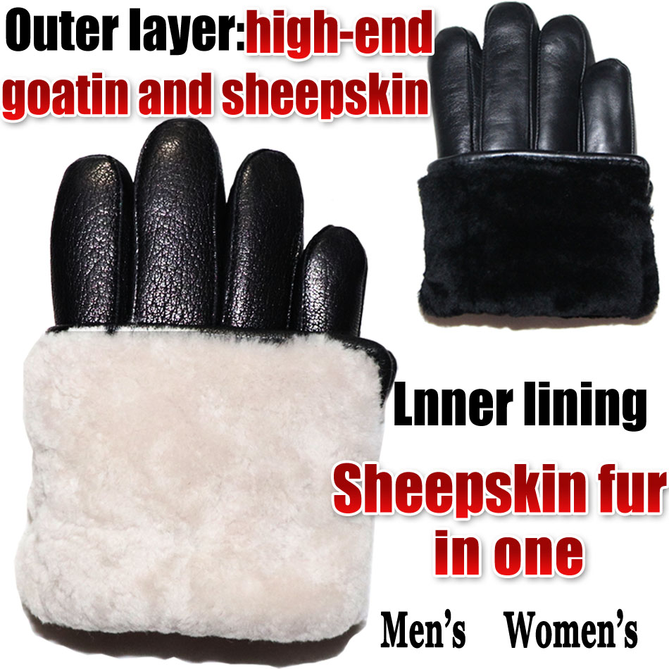 Guantes de cuero con textura d - Leather Work Winter Gloves reseña y precio