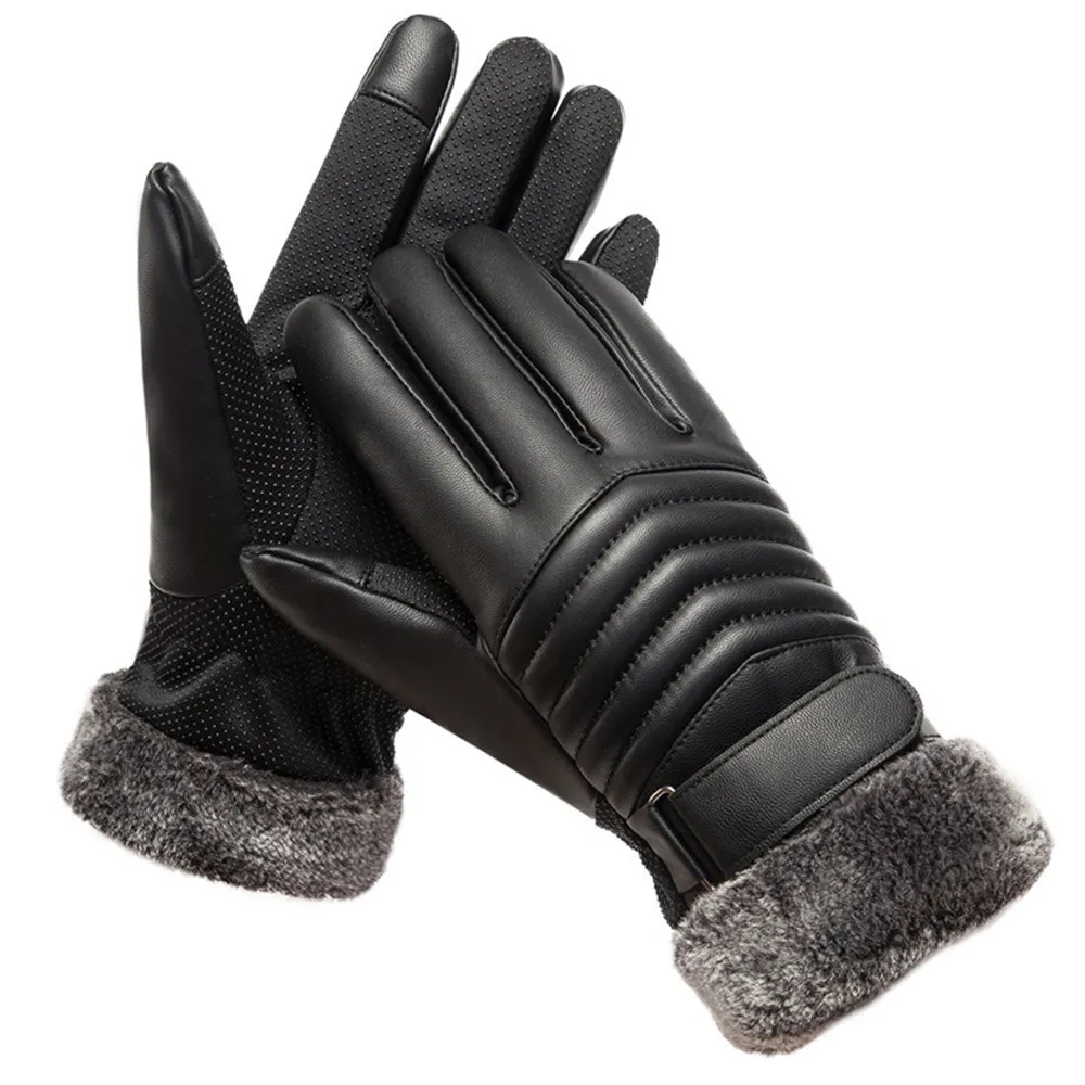 Guantes de invierno para hombr - Leather Work Winter Gloves reseña y precio