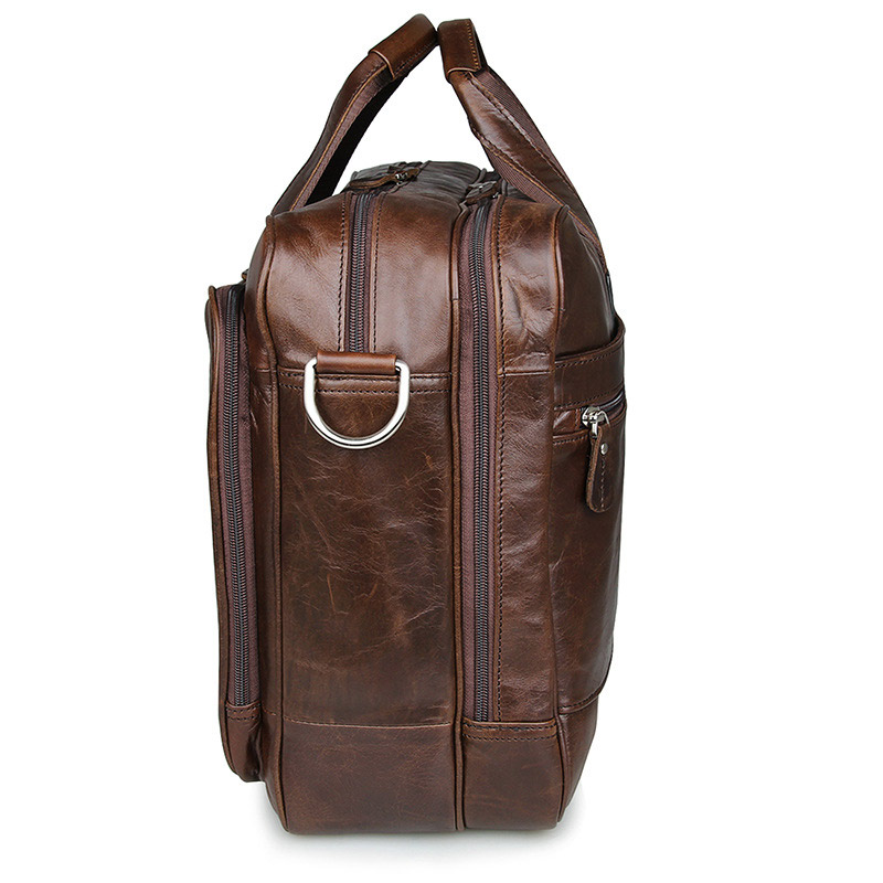 LACHIOUR-Bolso de piel auténti - Leather Work Bag Men reseña y precio