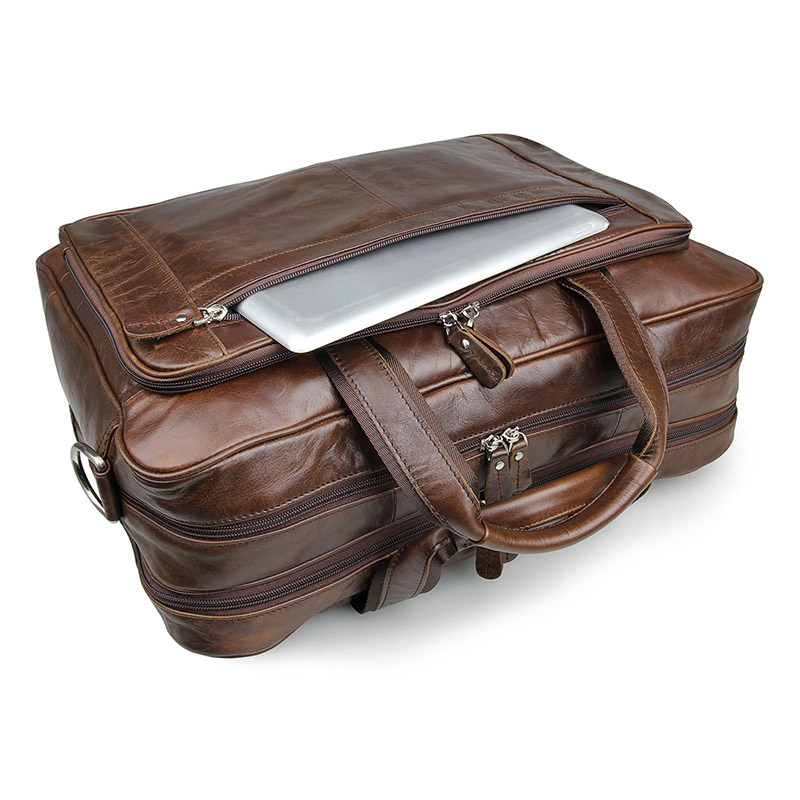 LACHIOUR-Bolso de piel auténti - Leather Work Bag Men reseña y precio